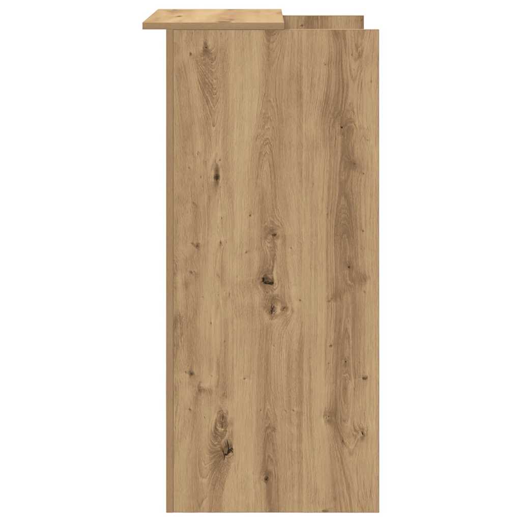 vidaXL Biurko recepcyjne dąb artisan 55x50x103,5 cm Drewno klejone