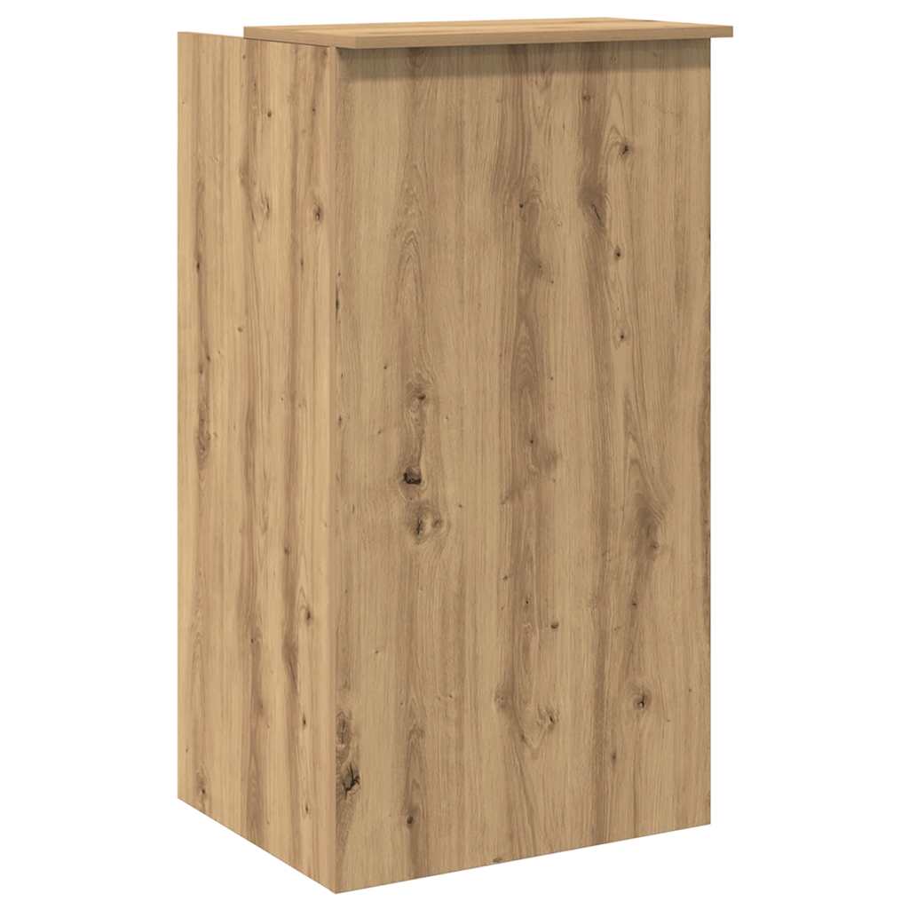 vidaXL Biurko recepcyjne dąb artisan 55x50x103,5 cm Drewno klejone