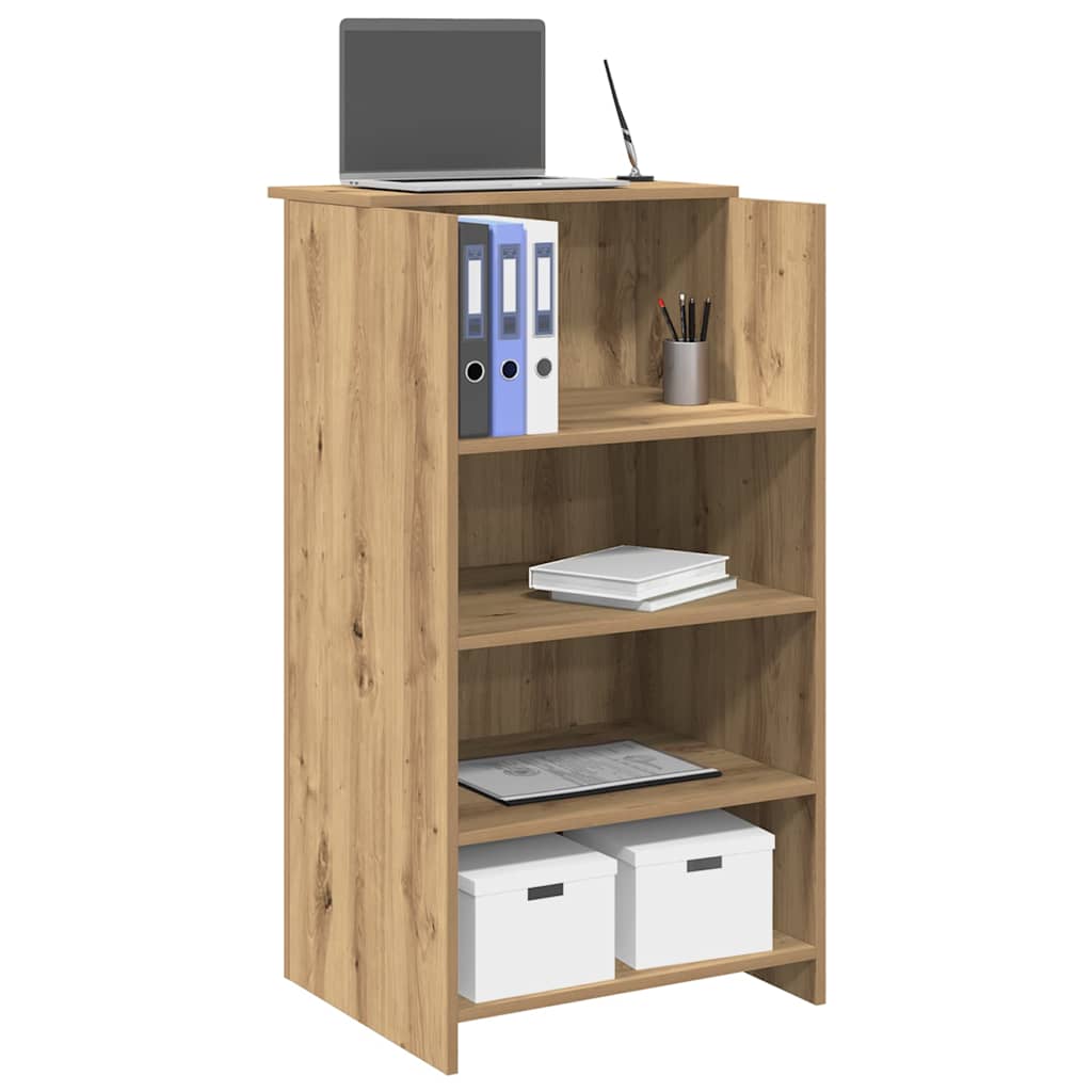 vidaXL Biurko recepcyjne dąb artisan 55x50x103,5 cm Drewno klejone