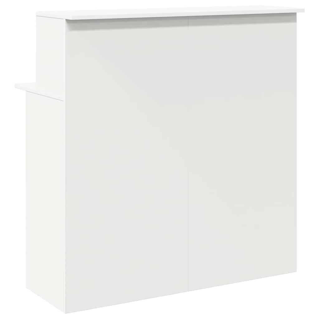 vidaXL Biurko recepcyjne białe 100x50x103,5 cm Drewno konstrukcyjne