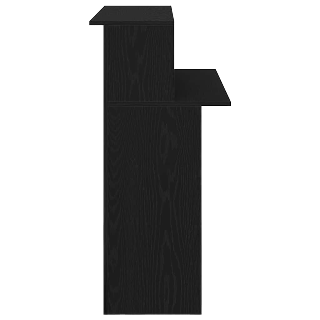 vidaXL Biurko recepcyjne czarne 100x50x103,5 cm Drewno klejone