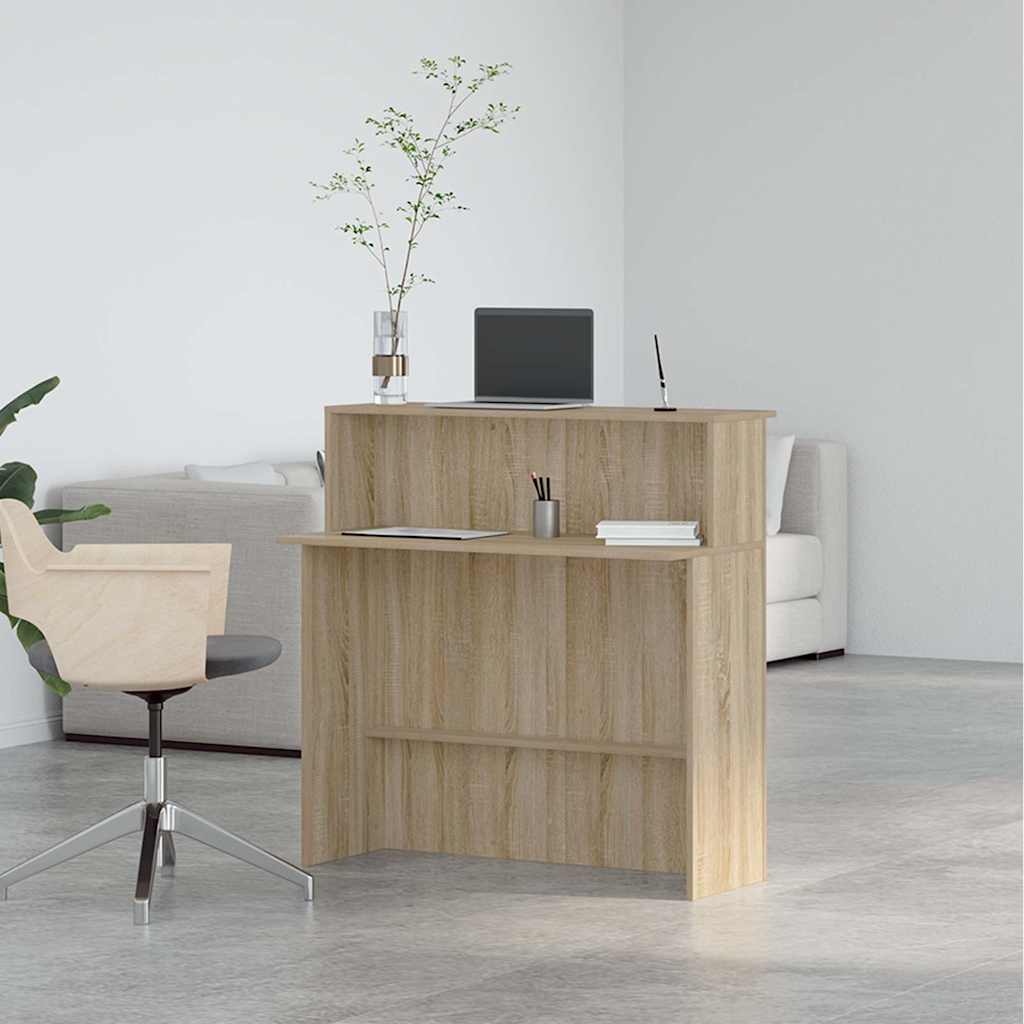 vidaXL Biurko recepcyjne Sonoma Oak 100x50x103,5 cm Drewno konstrukcyjne