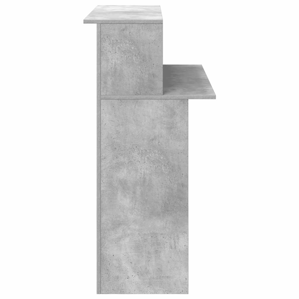 vidaXL Biurko recepcyjne betonowe szare 100x50x103,5 cm drewno klejone