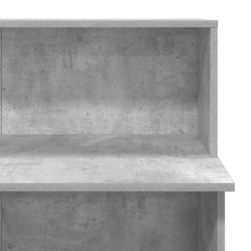 vidaXL Biurko recepcyjne betonowe szare 100x50x103,5 cm drewno klejone