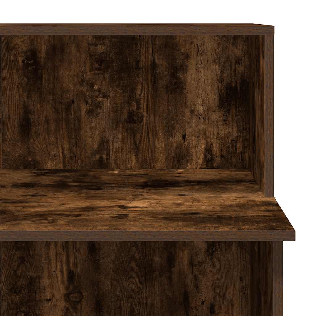 vidaXL Biurko recepcyjne dąb wędzony 100x50x103,5 cm Drewno klejone