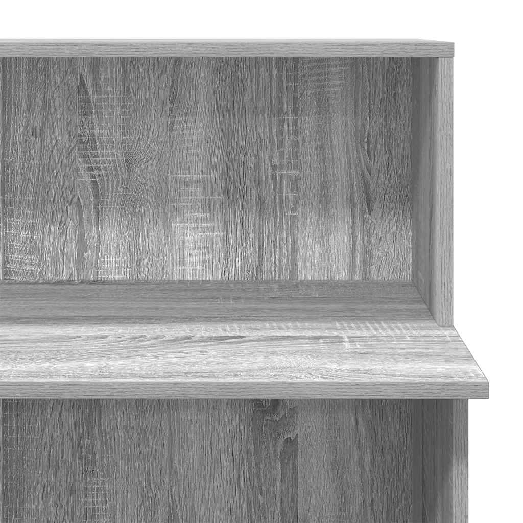 vidaXL Biurko recepcyjne szare Sonoma 100x50x103,5 cm Drewno klejone