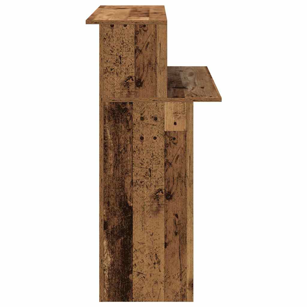 vidaXL Biurko recepcyjne Stare drewno 100x50x103,5 cm Drewno klejone