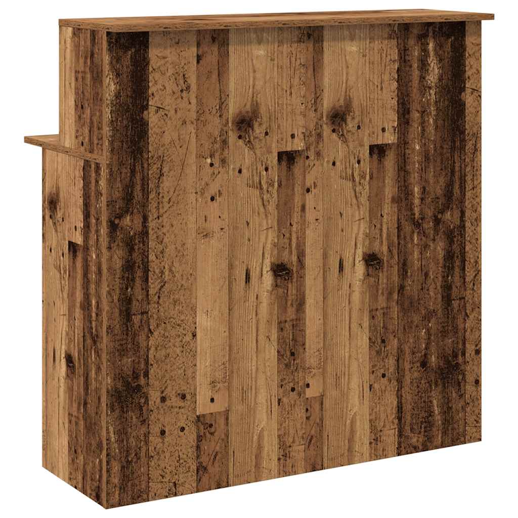 vidaXL Biurko recepcyjne Stare drewno 100x50x103,5 cm Drewno klejone