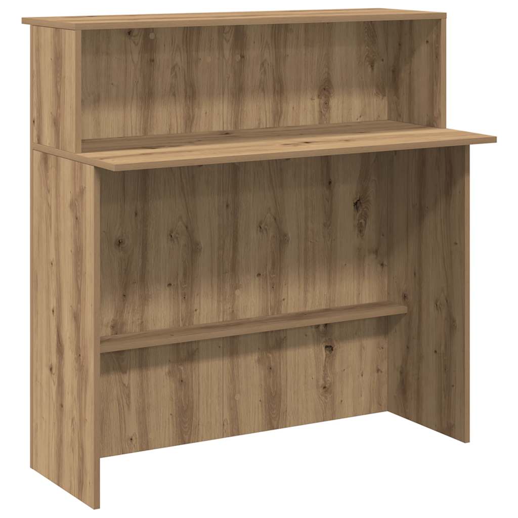 vidaXL Biurko recepcyjne dąb artisan 100x50x103,5 cm Drewno klejone