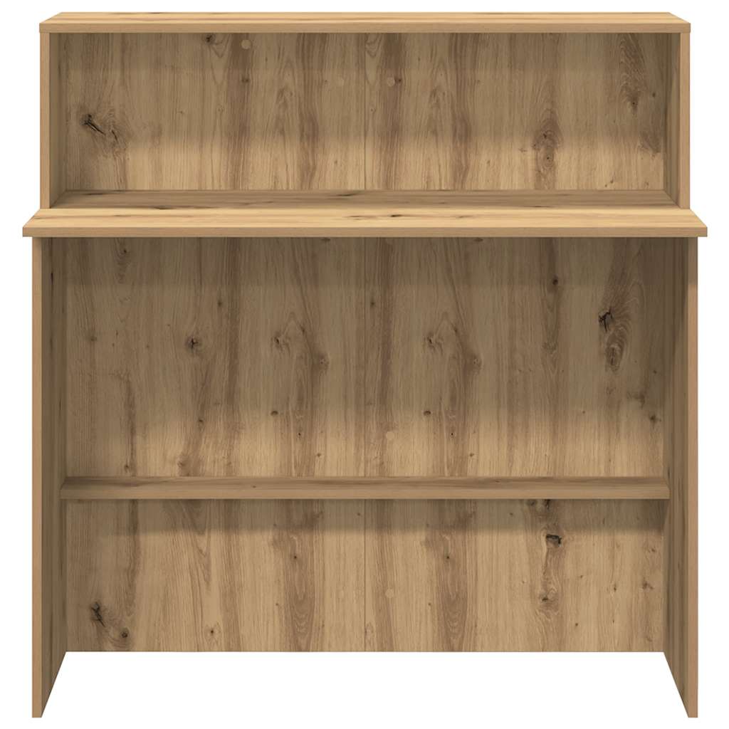 vidaXL Biurko recepcyjne dąb artisan 100x50x103,5 cm Drewno klejone