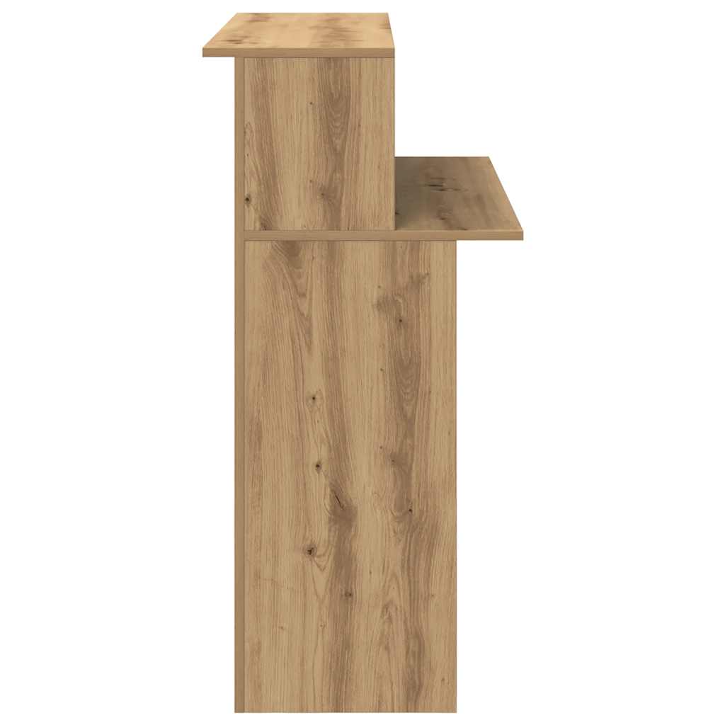 vidaXL Biurko recepcyjne dąb artisan 100x50x103,5 cm Drewno klejone