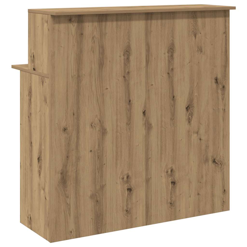 vidaXL Biurko recepcyjne dąb artisan 100x50x103,5 cm Drewno klejone