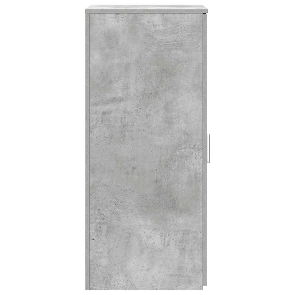vidaXL Szafka, szarość betonu, 40x45x103,5 cm, materiał drewnopochodny