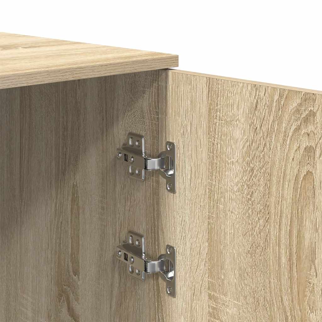 vidaXL Szafka, dąb sonoma, 50x45x103,5 cm, materiał drewnopochodny
