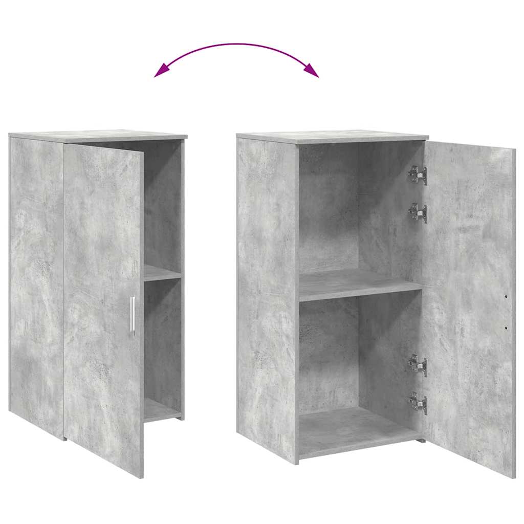 vidaXL Szafka, szarość betonu, 50x45x103,5 cm, materiał drewnopochodny