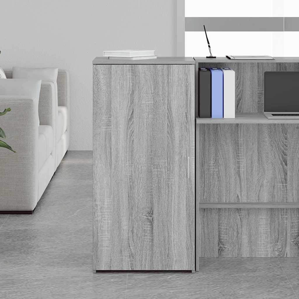 vidaXL Szafka, szary dąb sonoma 50x45x103,5 cm materiał drewnopochodny