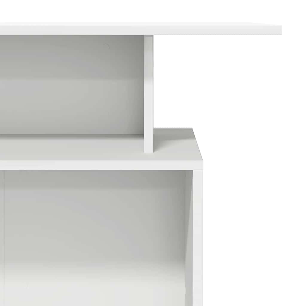 vidaXL Biurko recepcyjne białe 100x40x104 cm Drewno konstrukcyjne