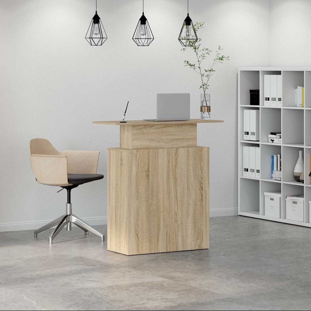 vidaXL Biurko recepcyjne Sonoma Oak 100x40x104 cm Drewno konstrukcyjne