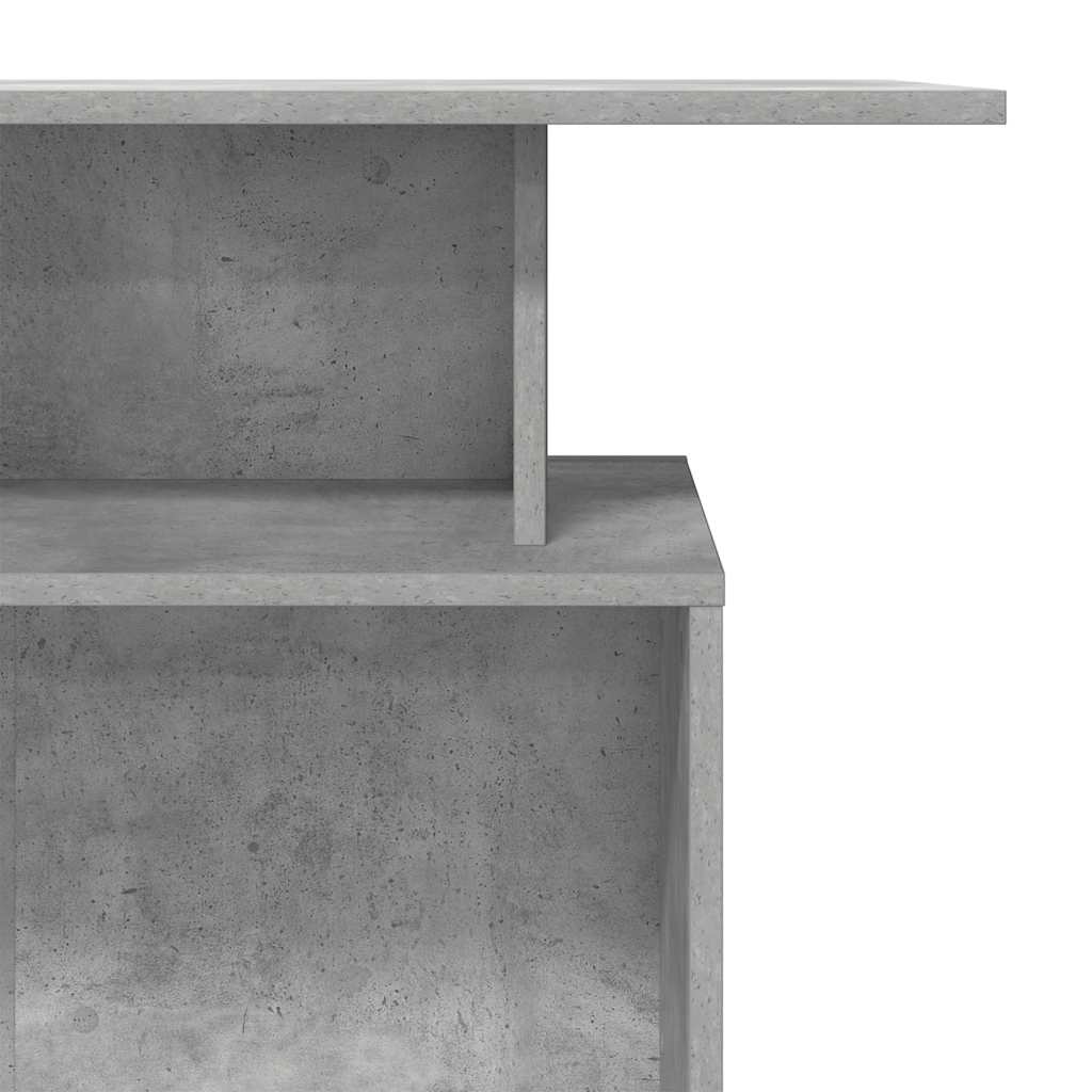 vidaXL Biurko recepcyjne betonowe szare 100x40x104 cm drewno klejone