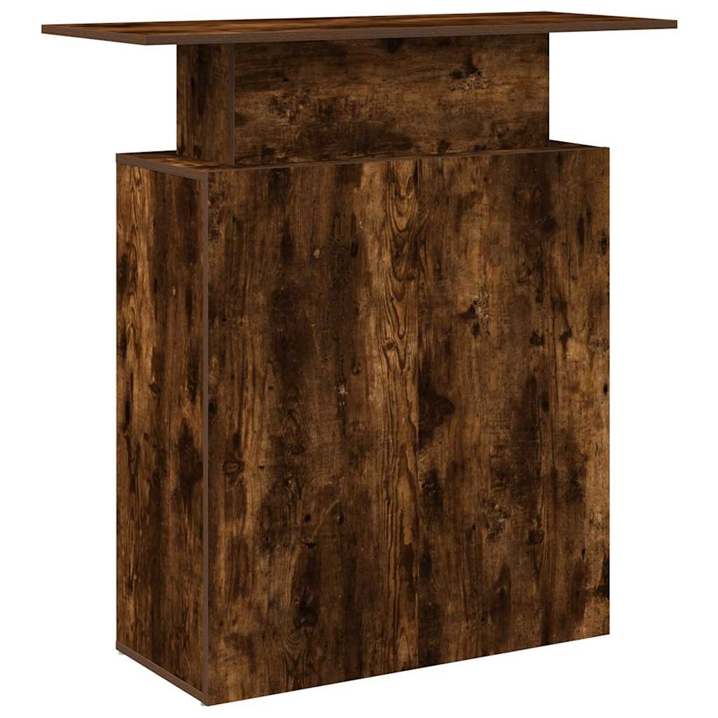 vidaXL Biurko recepcyjne dąb wędzony 100x40x104 cm Drewno klejone
