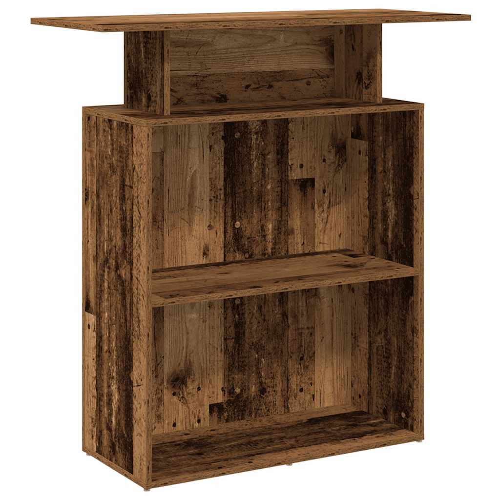 vidaXL Biurko recepcyjne Stare drewno 100x40x104 cm Drewno klejone