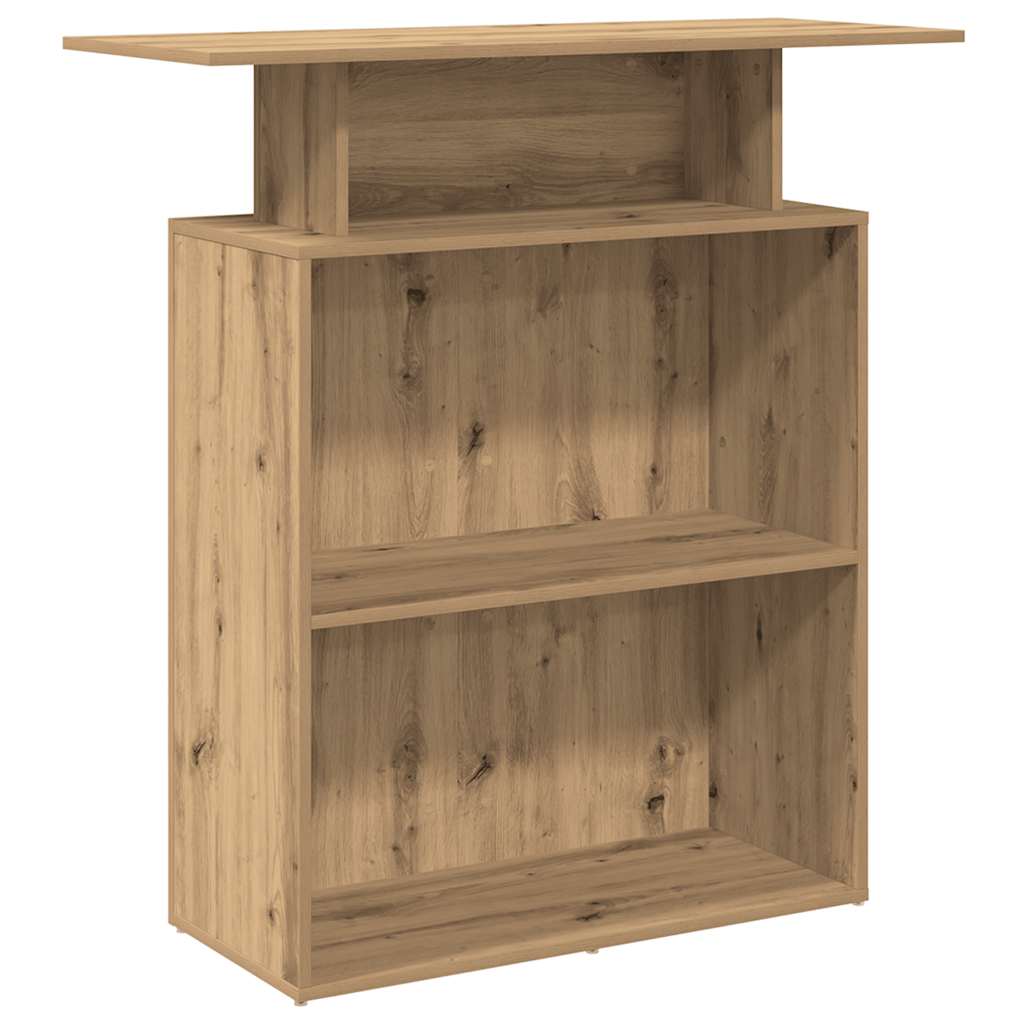 vidaXL Biurko recepcyjne dąb artisan 100x40x104 cm Drewno klejone