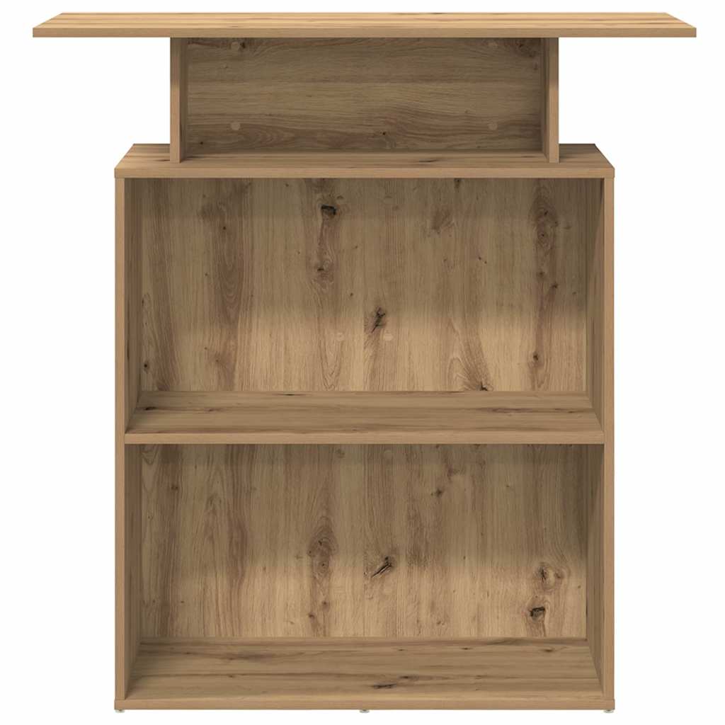 vidaXL Biurko recepcyjne dąb artisan 100x40x104 cm Drewno klejone