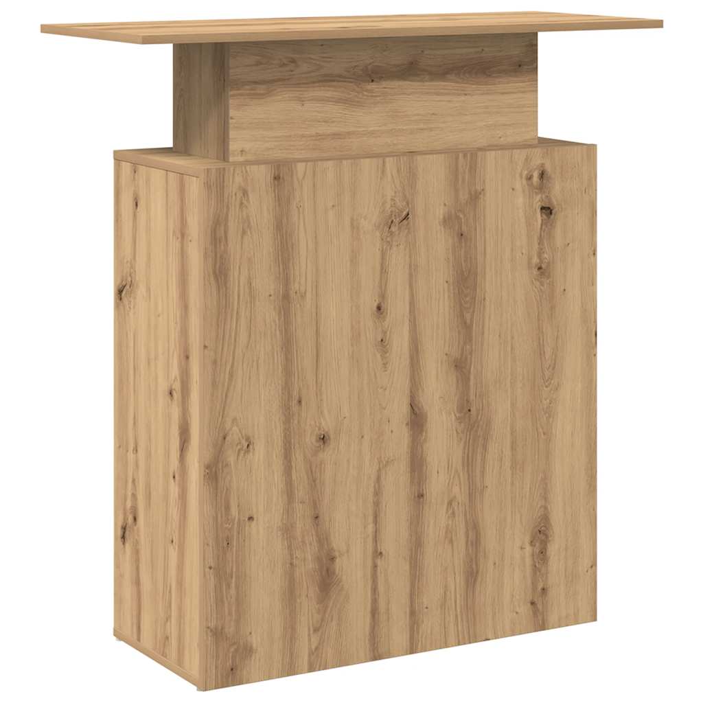 vidaXL Biurko recepcyjne dąb artisan 100x40x104 cm Drewno klejone