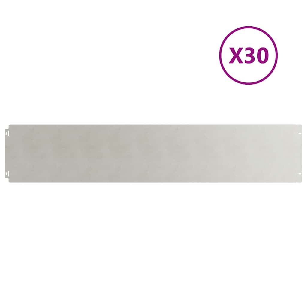 vidaXL Krawężnik do trawnika 30 szt. 20 x 103 cm Stal nierdzewna