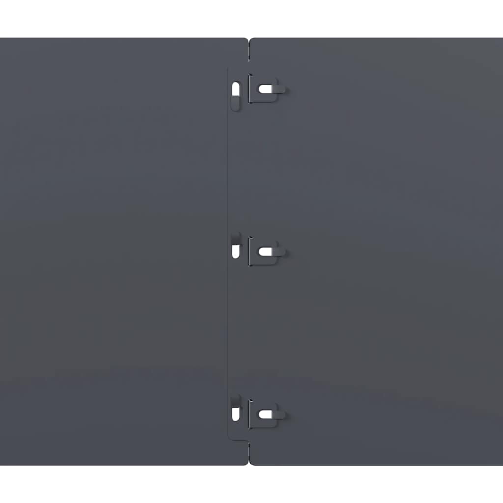 vidaXL Obrzeża trawnikowe 10 szt. Antracyt Stal walcowana na zimno