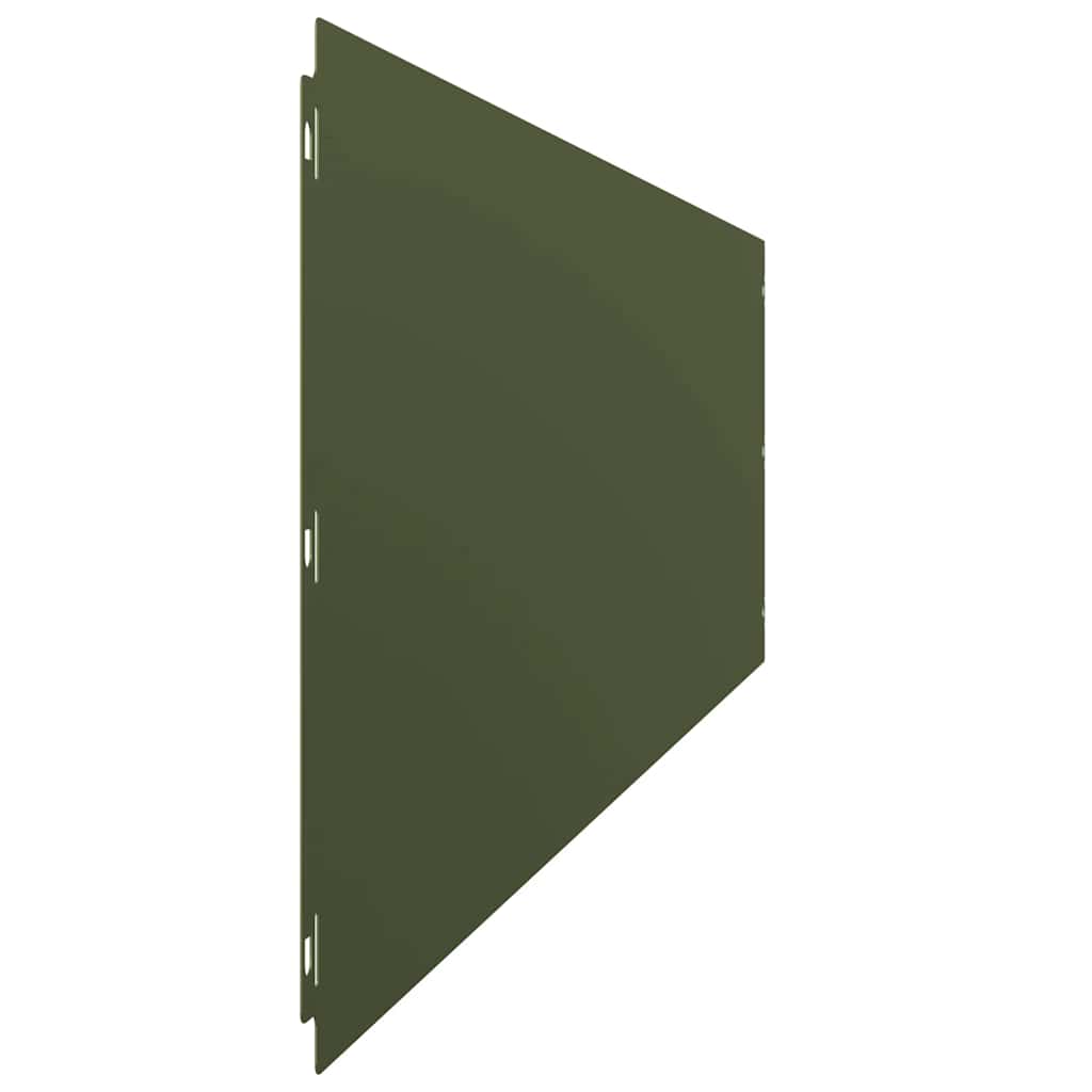 vidaXL Obrzeża trawnikowe 20 szt. Oliwkowo-zielone 25x103 cm