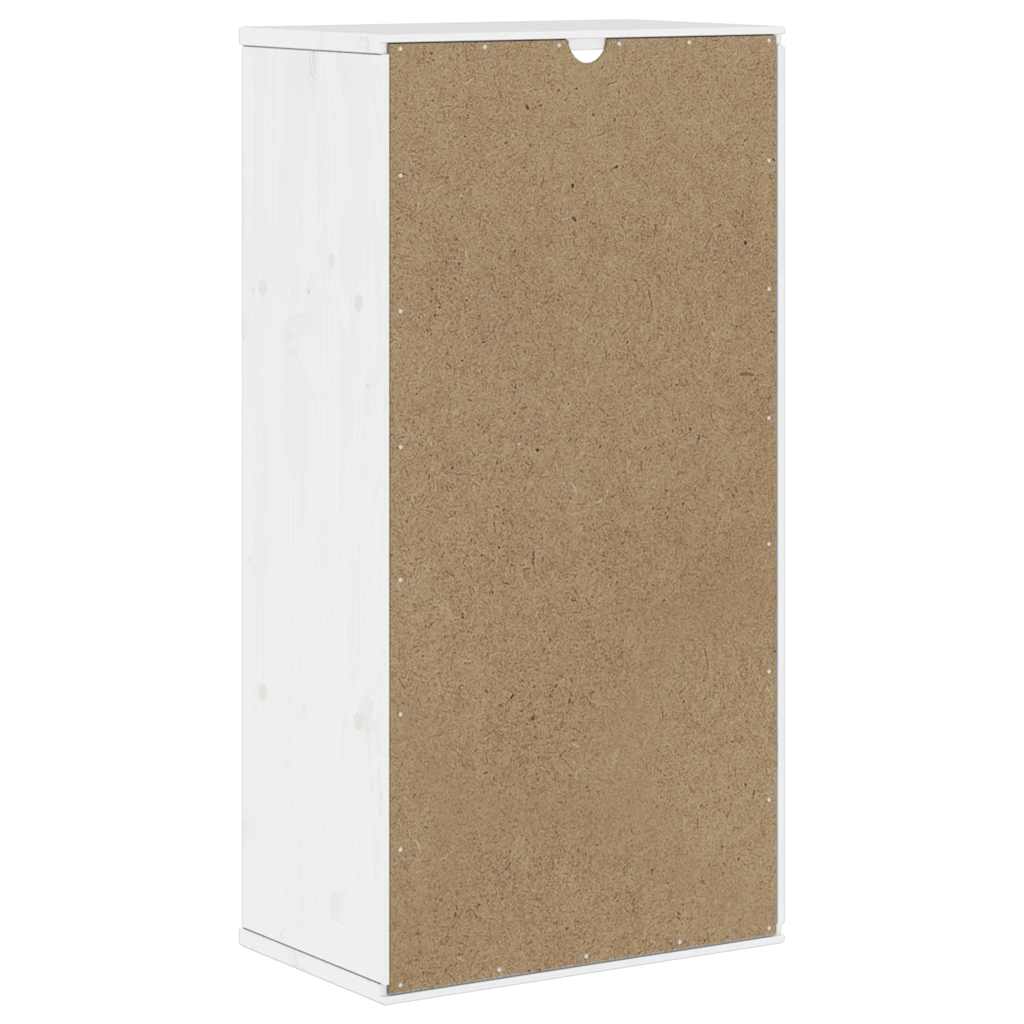 vidaXL Szafka boczna z szufladami "ODDA" Biała 40x24x79 cm