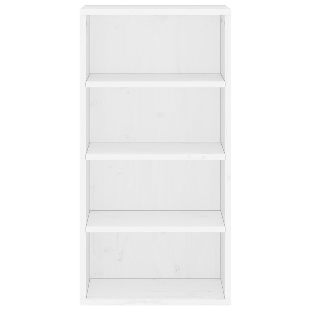 vidaXL Szafka boczna "ODDA" Biała 40x24x79 cm Drewno lite Sosna