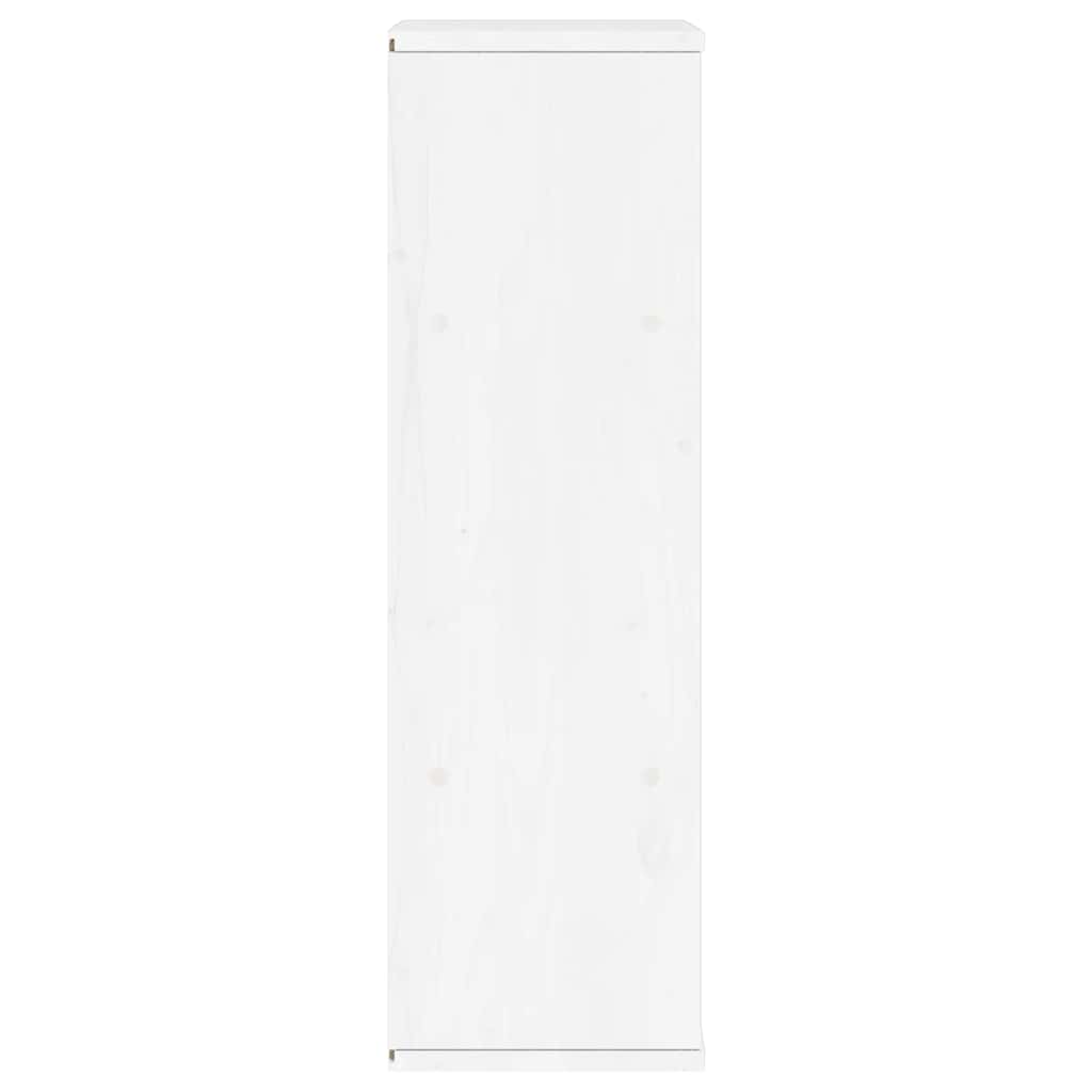 vidaXL Szafka boczna "ODDA" Biała 40x24x79 cm Drewno lite Sosna