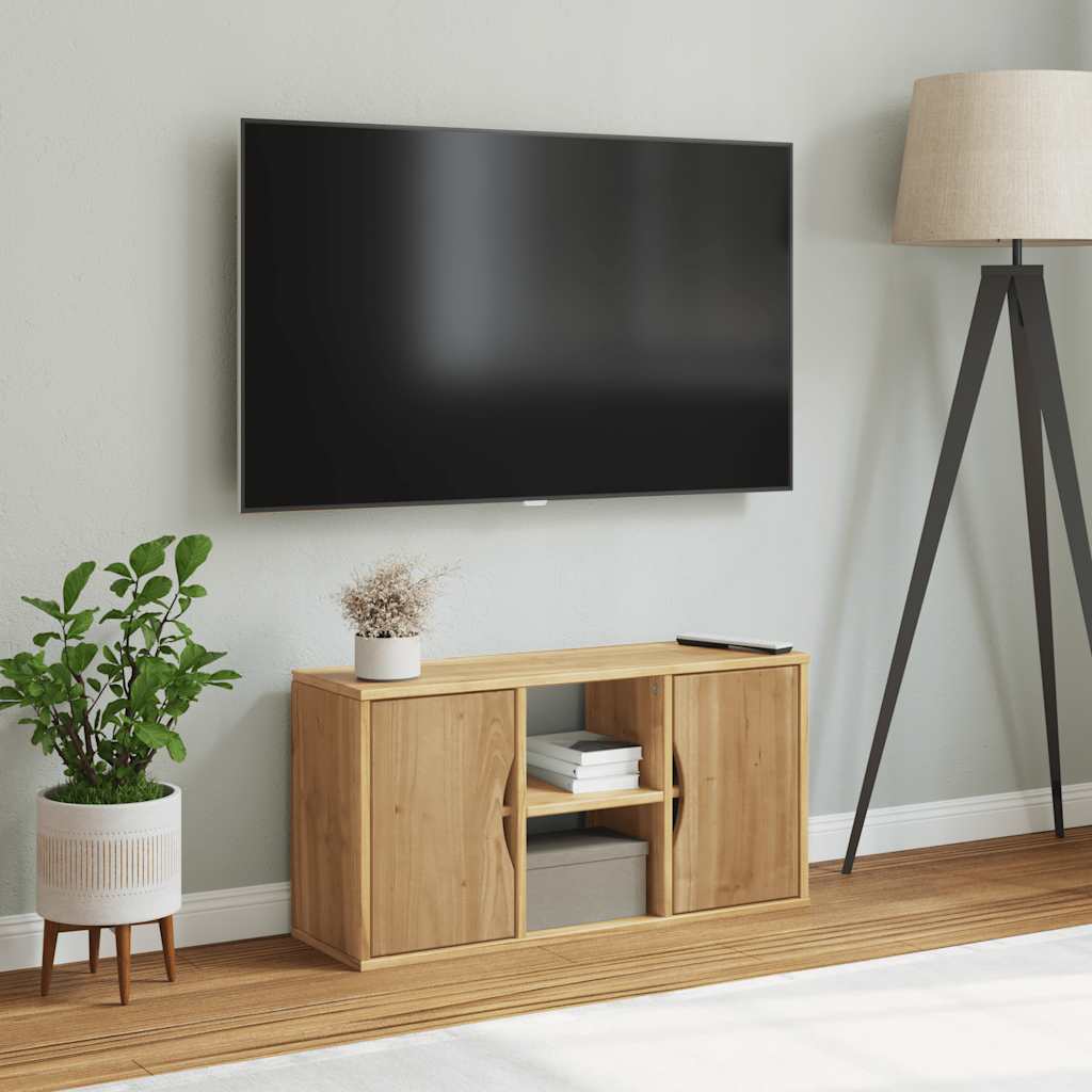 vidaXL Szafka RTV „ODDA” 79x24x40 cm Drewno lite sosnowe