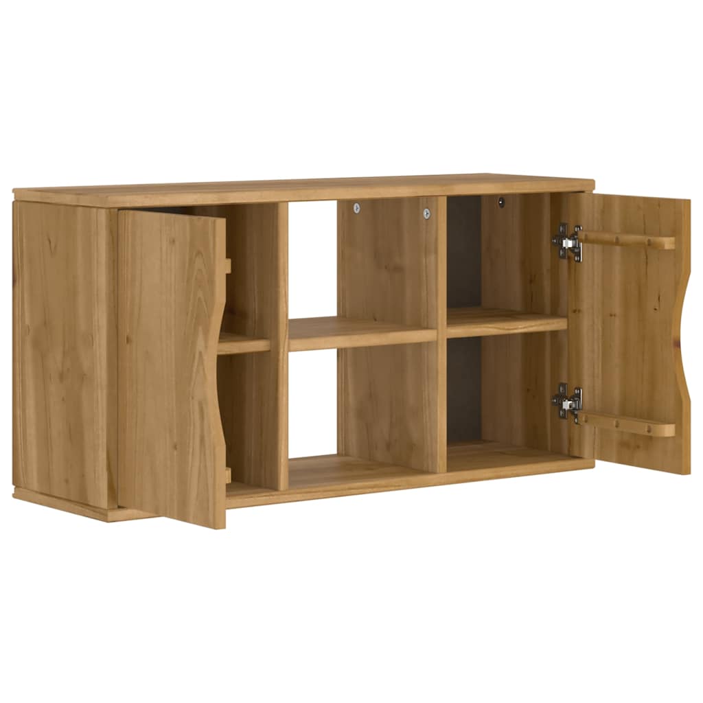 vidaXL Szafka RTV „ODDA” 79x24x40 cm Drewno lite sosnowe