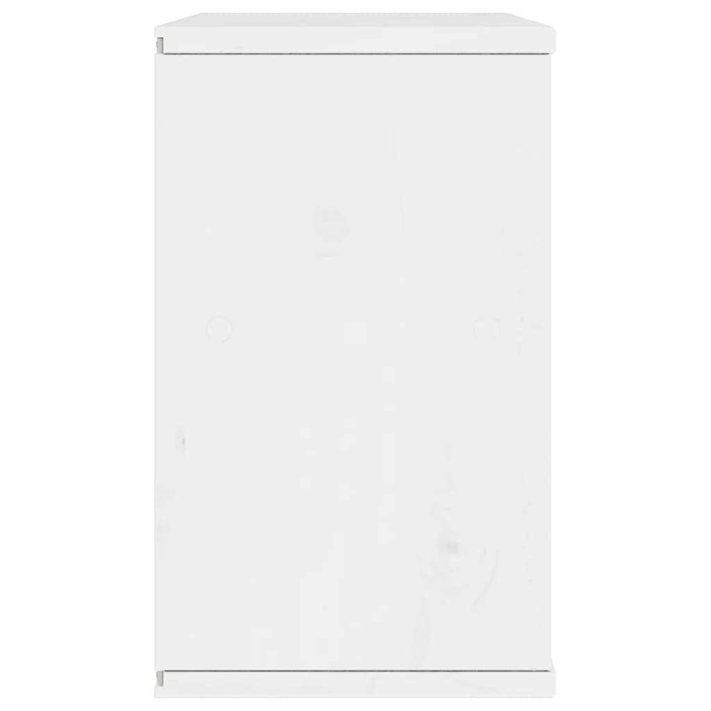 vidaXL Szafka RTV „ODDA” Biała 79x24x40 cm Drewno lite Sosna