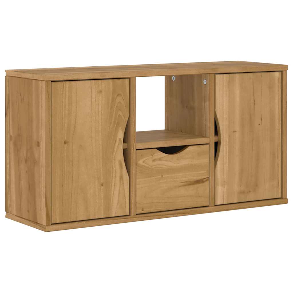 vidaXL Szafka RTV z szufladą „ODDA” 79x24x40 cm Drewno lite sosnowe