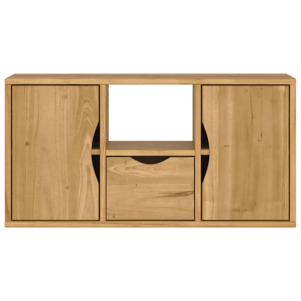 vidaXL Szafka RTV z szufladą „ODDA” 79x24x40 cm Drewno lite sosnowe