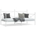 vidaXL Łóżko dzienne bez materaca białe 107x203 cm stalowe
