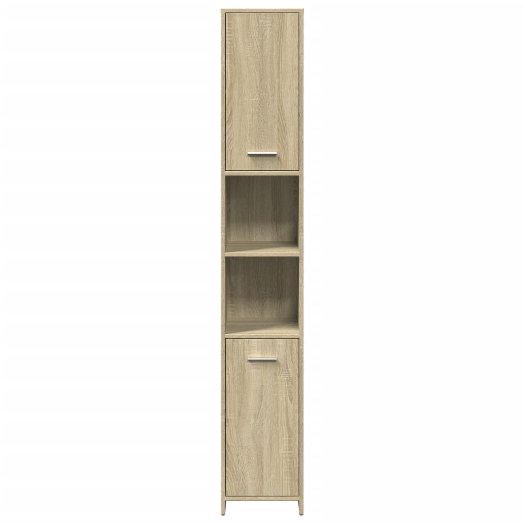 vidaXL 4-częściowy zestaw mebli łazienkowych, kolor dąb sonoma