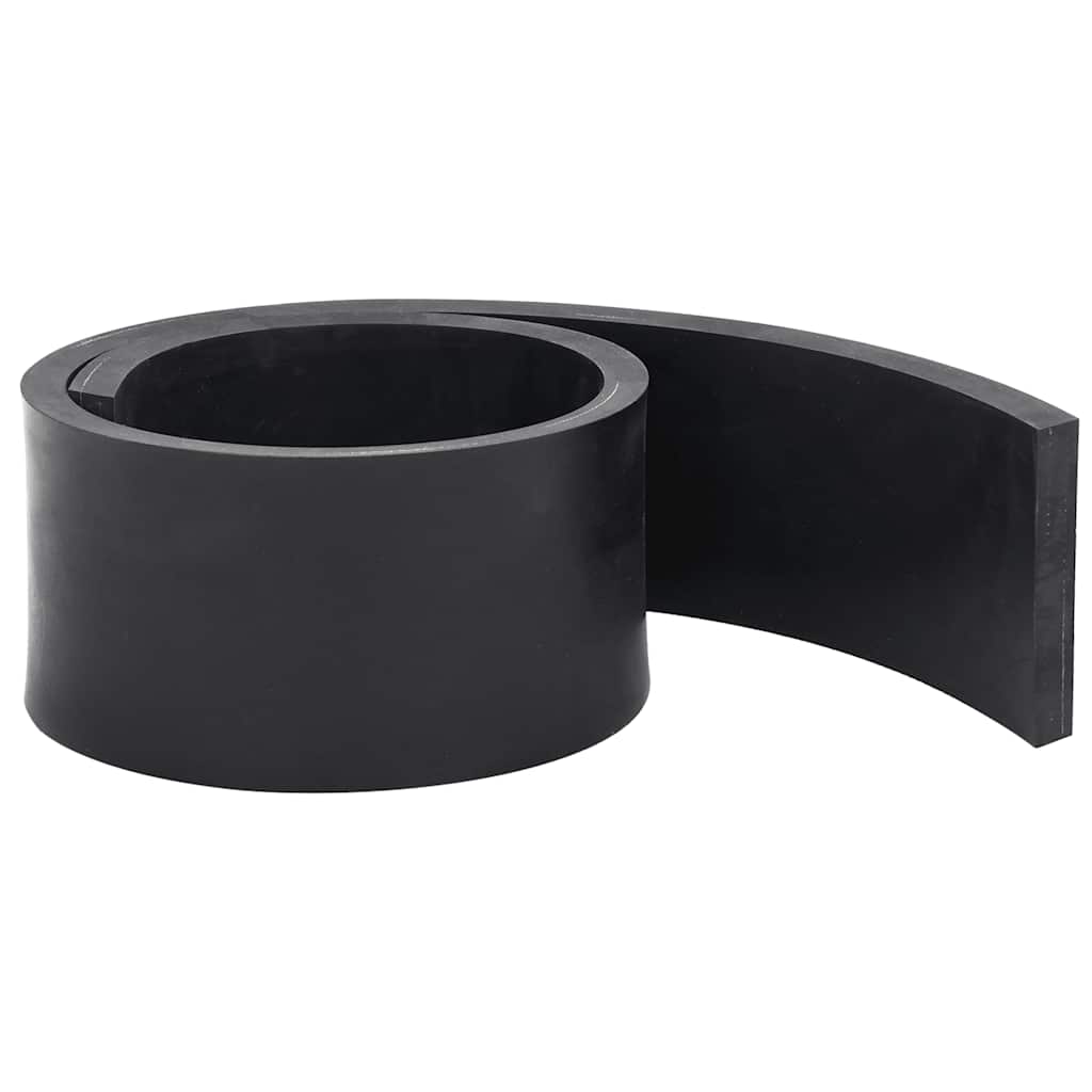 vidaXL Gumowa krawędź do pługa śnieżnego czarna 120x8x1 cm