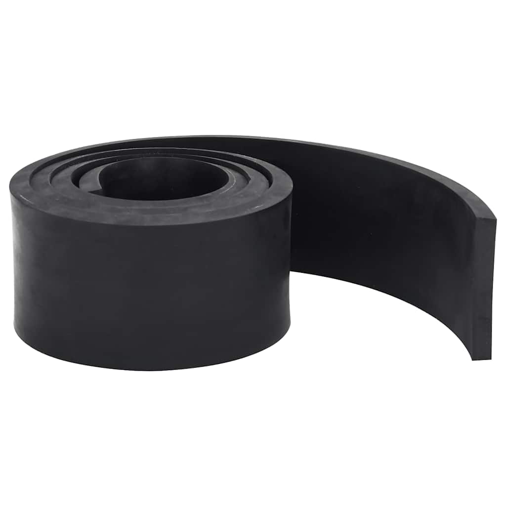 vidaXL Gumowa krawędź do pługa śnieżnego czarna 180x8x1 cm