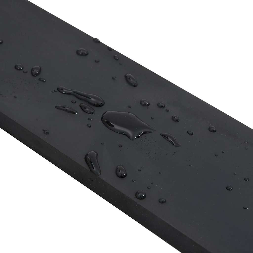 vidaXL Gumowa krawędź do pługa śnieżnego czarna 180x8x1 cm