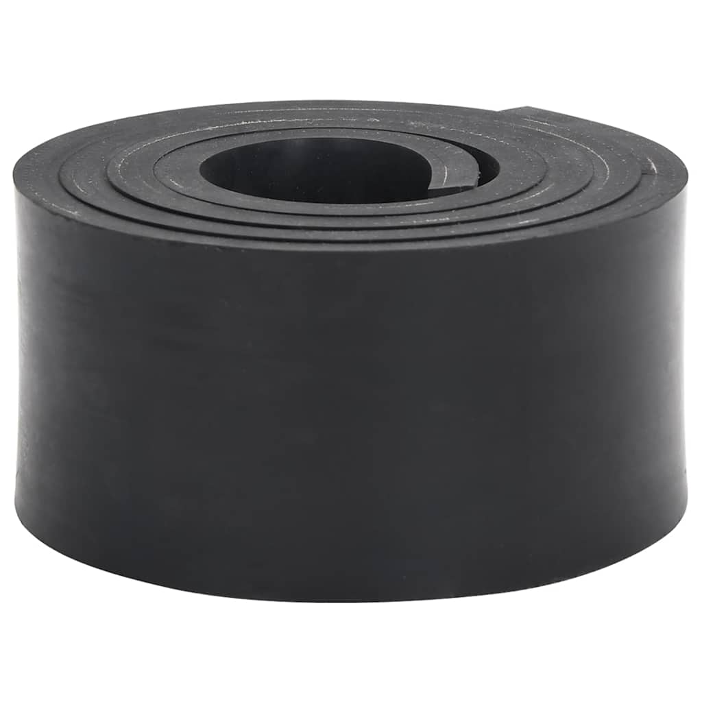 vidaXL Gumowa krawędź do pługa śnieżnego czarna 200x8x1 cm