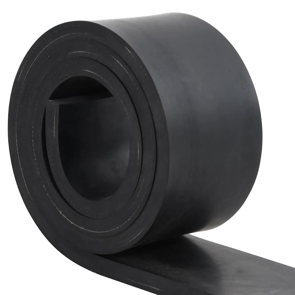 vidaXL Gumowa krawędź do pługa śnieżnego czarna 200x8x1 cm