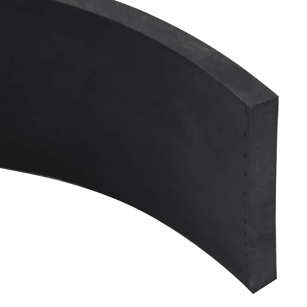 vidaXL Gumowa krawędź do pługa śnieżnego czarna 200x8x1 cm