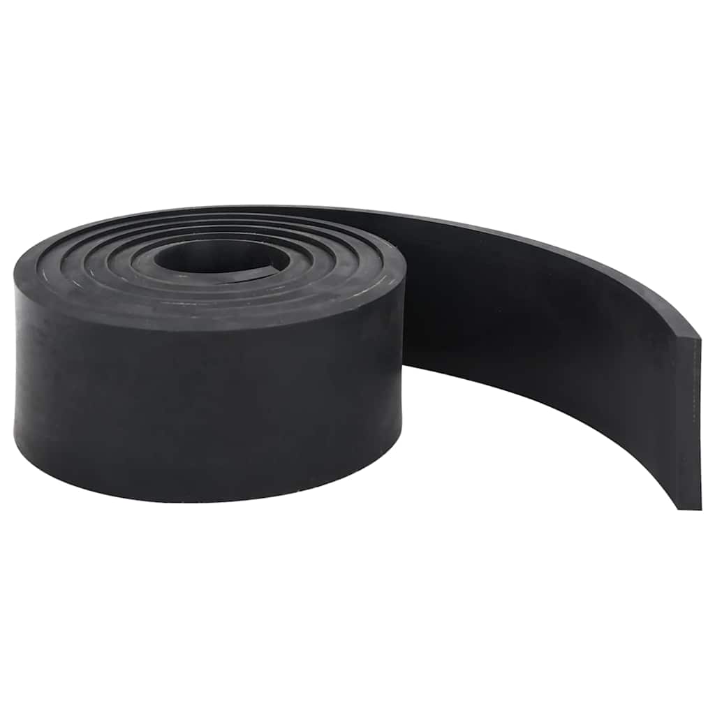 vidaXL Gumowa krawędź do pługa śnieżnego czarna 300x8x1 cm