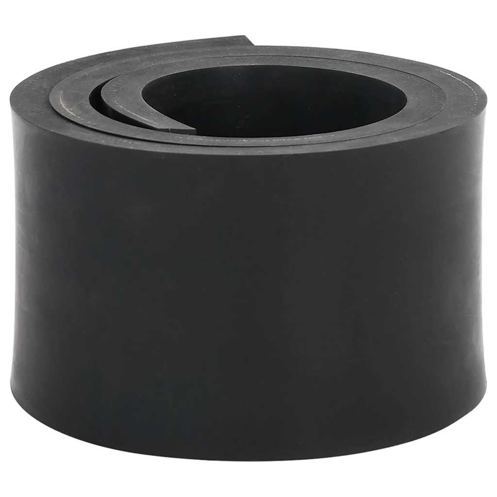 vidaXL Gumowa krawędź do pługa śnieżnego czarna 80x10x1 cm