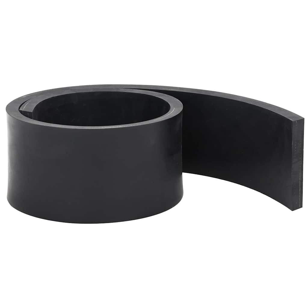 vidaXL Gumowa krawędź do pługa śnieżnego czarna 80x10x1 cm